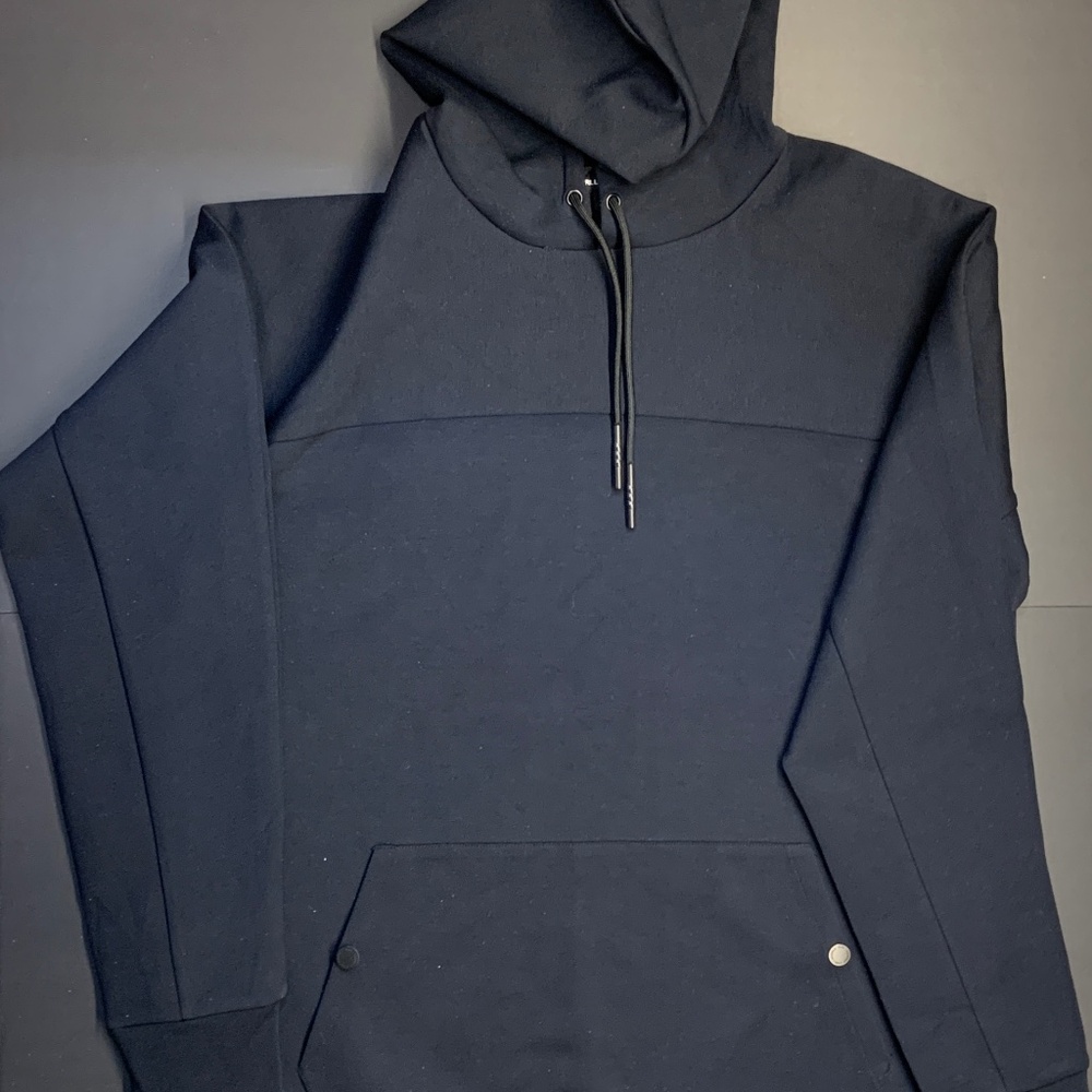 Karl Lagerfeld Side Zip Hoodie in Dark Navy XXL